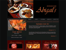 Tablet Screenshot of abigailscafe.com